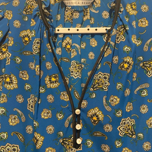 EXCELLENT CONDITION- Veronica Beard Hawken Floral stretch silk mini dress - Picture 6 of 14